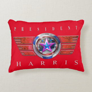 Republikaner für Harris/Walz Wing Medallion Dekokissen