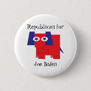 Republikaner für Joe Biden Button