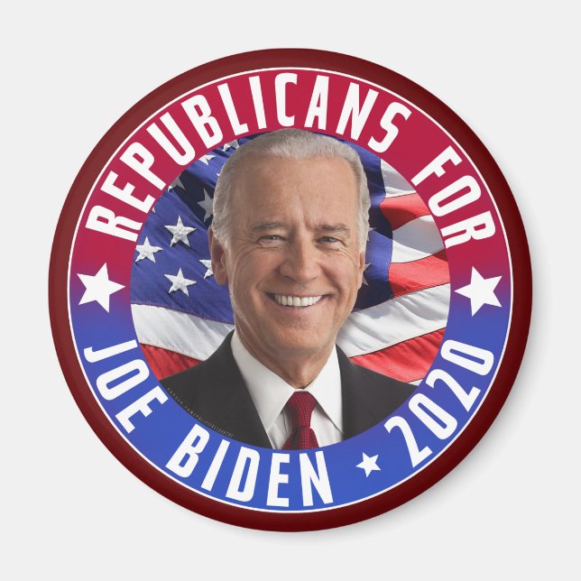 Republikaner für Joe Biden US-Präsident Foto 2020 Magnet (Vorne)