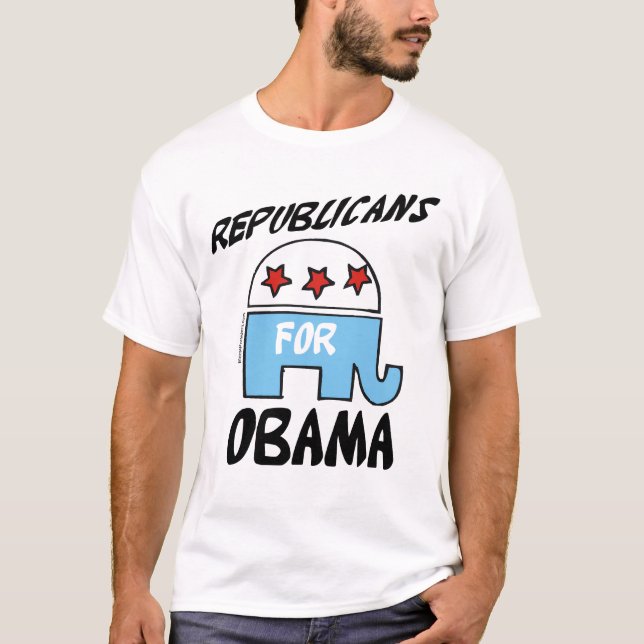 Republikaner für Obama-T - Shirts (Vorderseite)