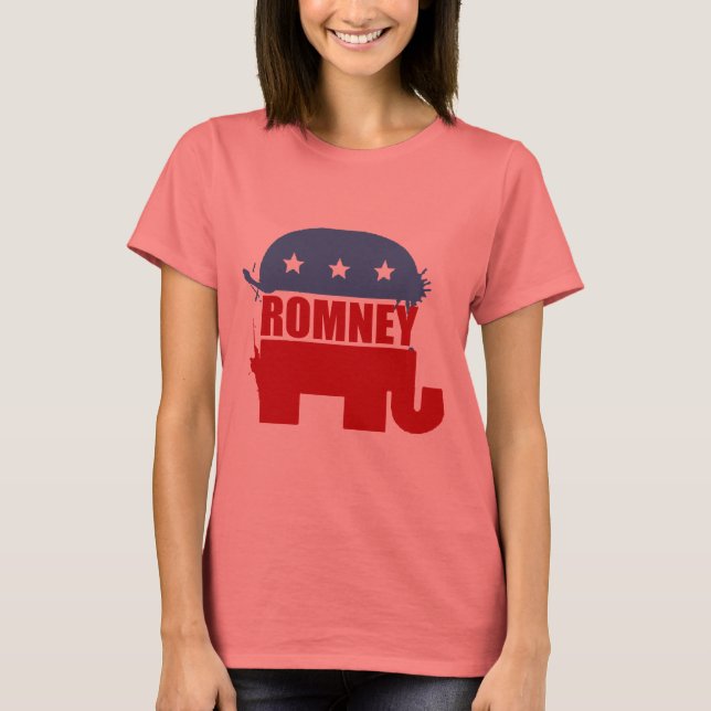 Republikaner für Romney T-Shirt (Vorderseite)