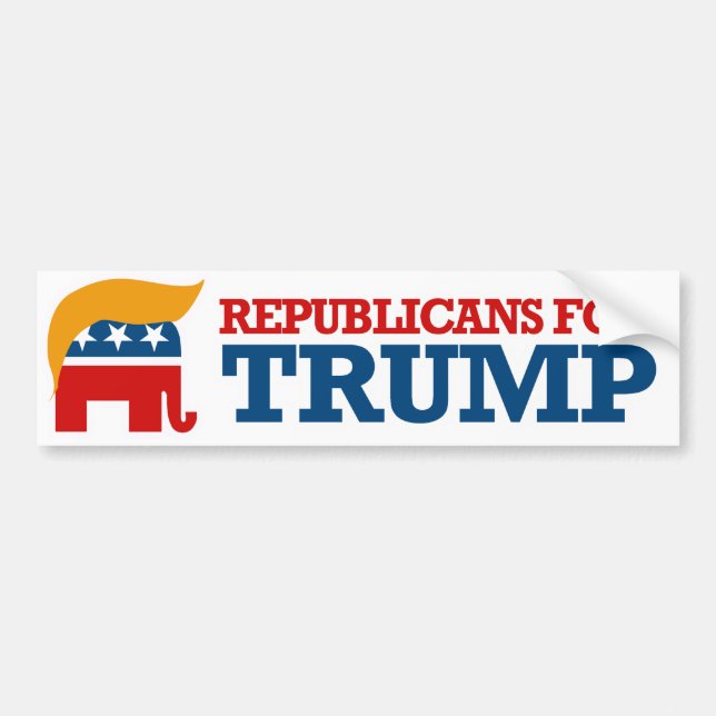Republikaner für Trump —.pnng Autoaufkleber (Vorne)