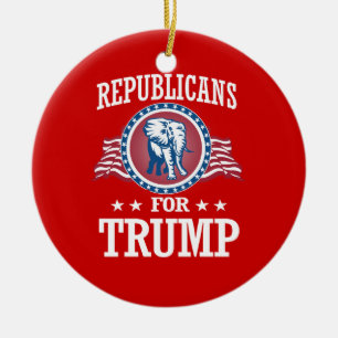 REPUBLIKANER FÜR TRUMPF KERAMIKORNAMENT