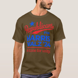 Republikaner für Walz Time for Unity T-Shirt