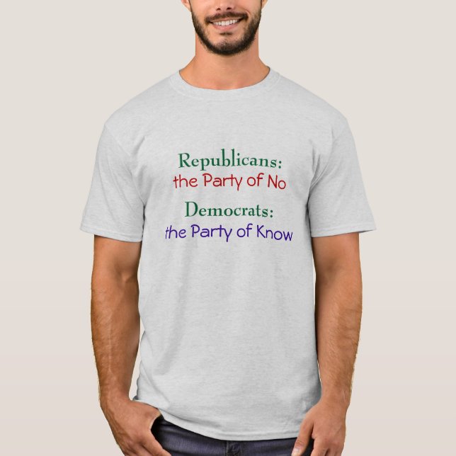 Republikaner gegen Demokrat-T - Shirt (Vorderseite)