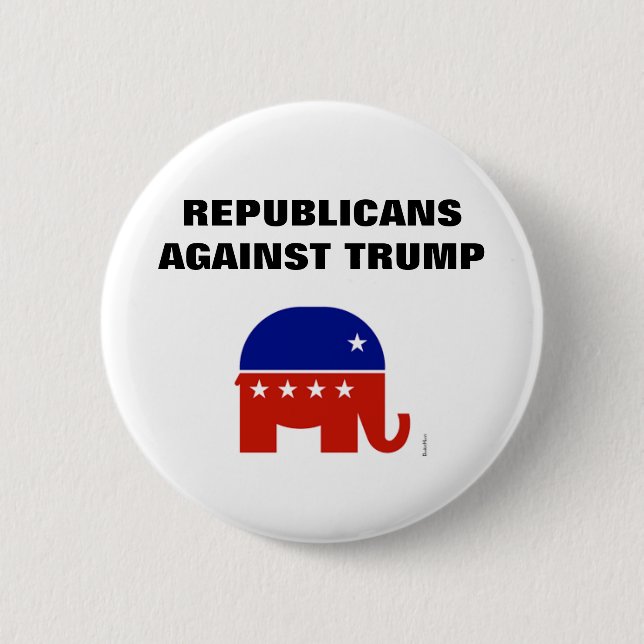 Republikaner gegen Donald Trump 2020 Button (Vorderseite)