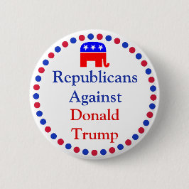 Republikaner gegen Donald Trump Button