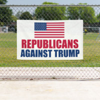Republikaner gegen Trump - amerikanische Flagge