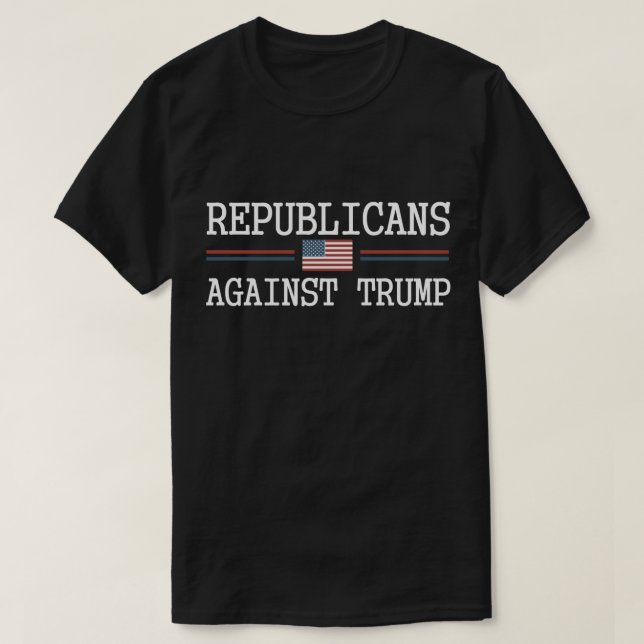 Republikaner gegen Trumpf T-Shirt (Design vorne)