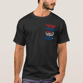 REPUBLIKANER Sind ROT, DEMOKRATEN Sind Blau, T-Shirt