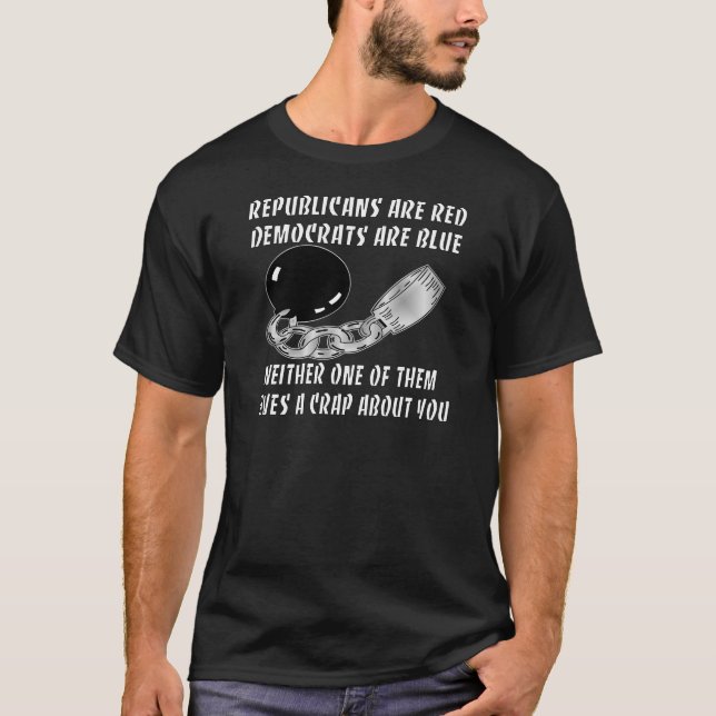Republikaner sind rote Demokraten sind blau T-Shirt (Vorderseite)