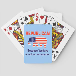 Republikaner - Weil Wohlfahrt kein Beruf ist Spielkarten