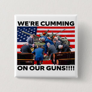 REpublikaner "WIR KOMMEN AUF UNSERE WAFFEN" KNOPF Button