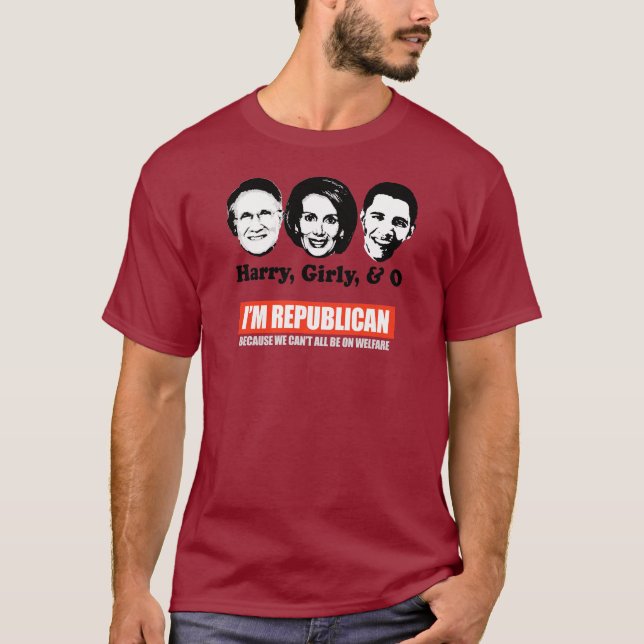 REPUBLIKANISCH - WEIL ALLE WIR SIND AUF WOHLFAHRT T-Shirt (Vorderseite)