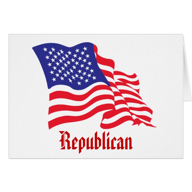 republikanische/amerikanische/amerikanische Flagge (Vorderseite (Horizontal))