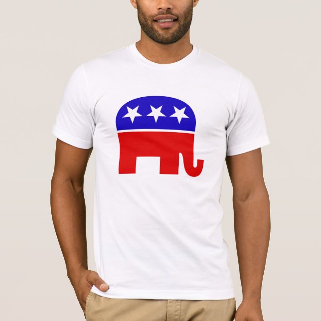 Republikanische Elefant-T-Shirts T-Shirt (Vorderseite)