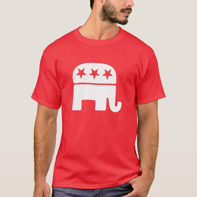 Republikanische Elefant-T-Shirts T-Shirt (Vorderseite)
