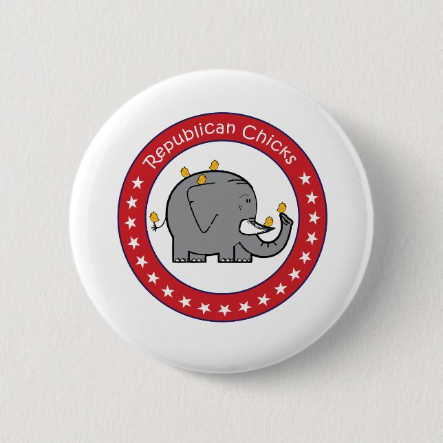 Republikanische Küken Button (Vorderseite)