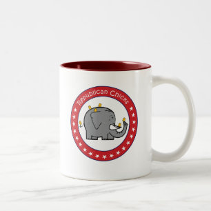 republikanische Küken-Tasse Zweifarbige Tasse