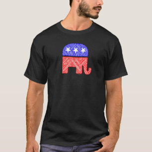 Republikanische Plattform 2020 Gop Elephant Word C T-Shirt