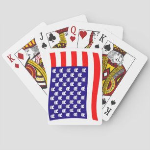 Republikanische Stars and Stripes-Flagge Spielkarten