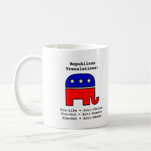 Republikanische Übersetzungs-Tasse Kaffeetasse