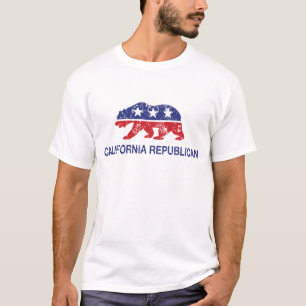 Republikanischer Bär Kaliforniens beunruhigt T-Shirt