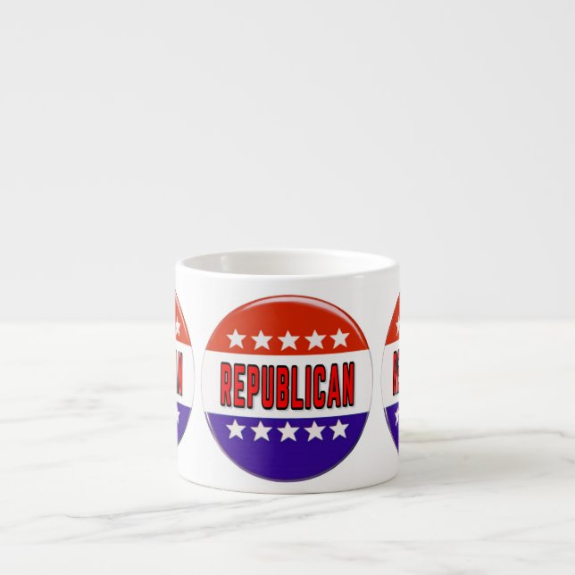 Republikanischer Button Espressotasse (Vorderseite)