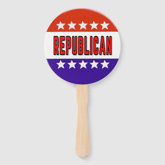 Republikanischer Button Fächer (Vorderseite)