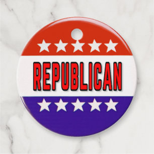 Republikanischer Button Geschenkanhänger