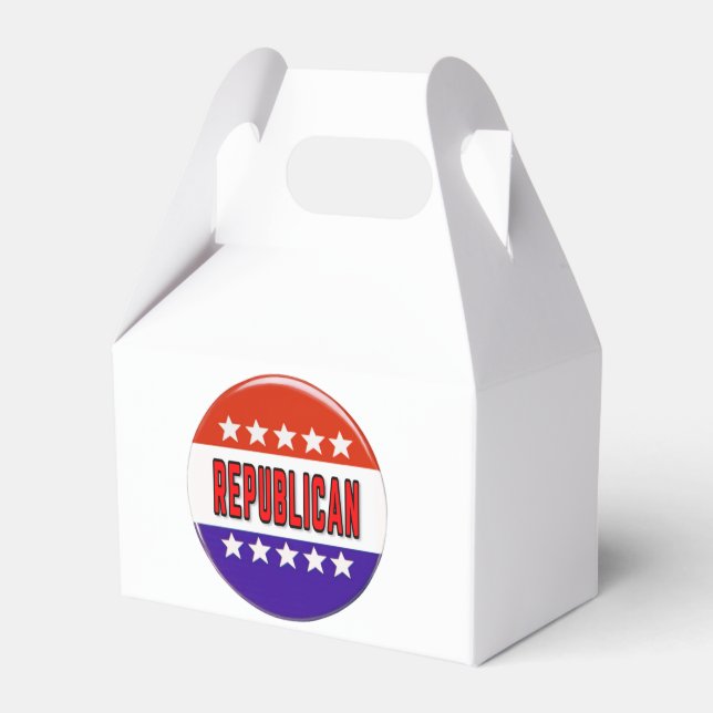 Republikanischer Button Geschenkschachtel (Vorderseite)