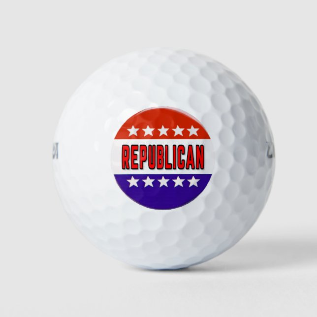 Republikanischer Button Golfball (Vorderseite)