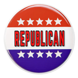 Republikanischer Button Keramikknauf