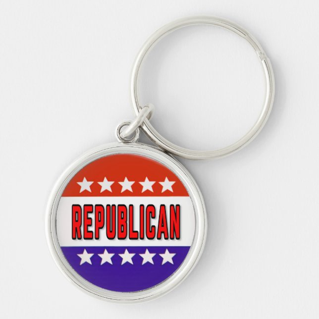 Republikanischer Button Schlüsselanhänger (Vorne)