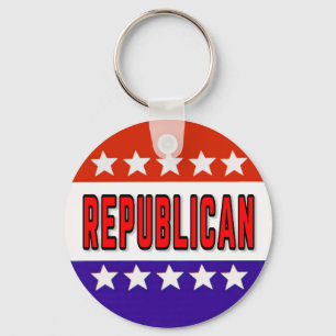 Republikanischer Button Schlüsselanhänger