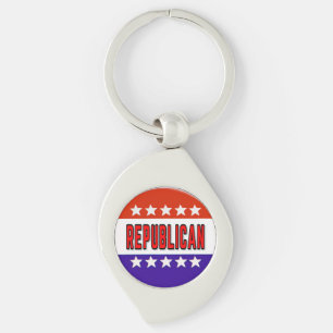 Republikanischer Button Schlüsselanhänger
