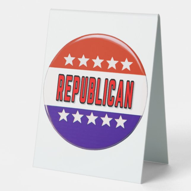 Republikanischer Button Tischaufsteller (Vorderseite)