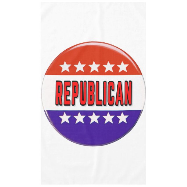 Republikanischer Button Tischdecke (Vorderseite)