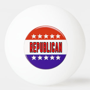 Republikanischer Button Tischtennisball