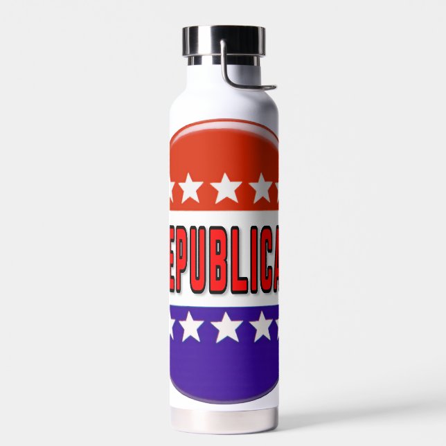 Republikanischer Button Trinkflasche (Links)