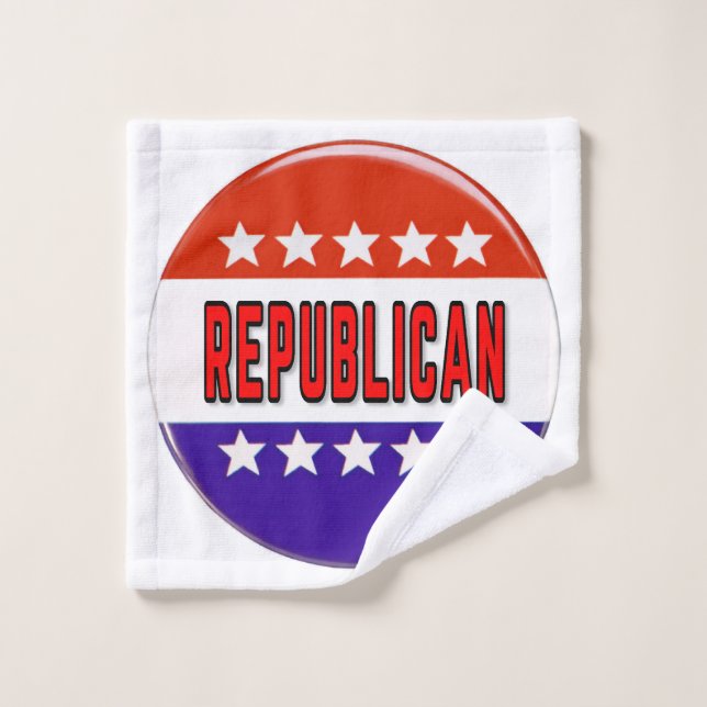Republikanischer Button Waschlappen (Waschlappen)