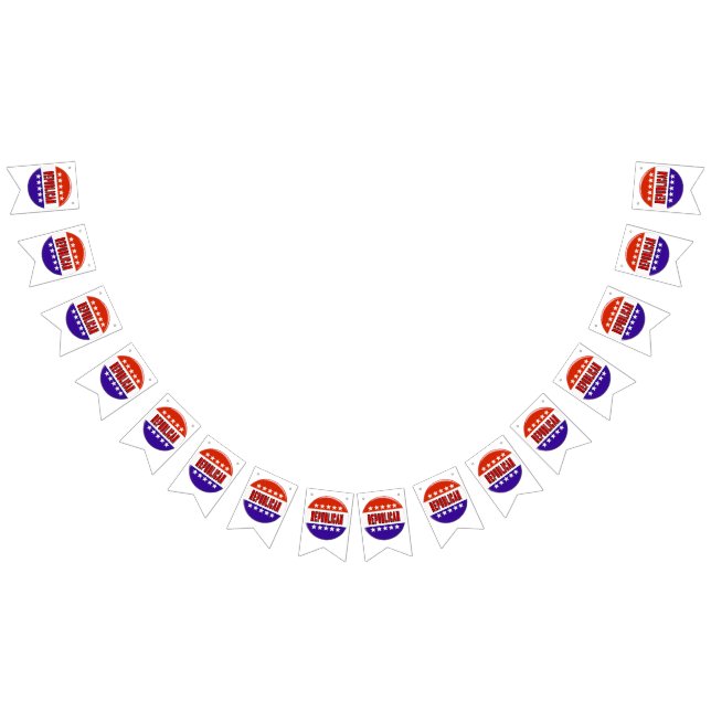 Republikanischer Button Wimpelkette (Alle)