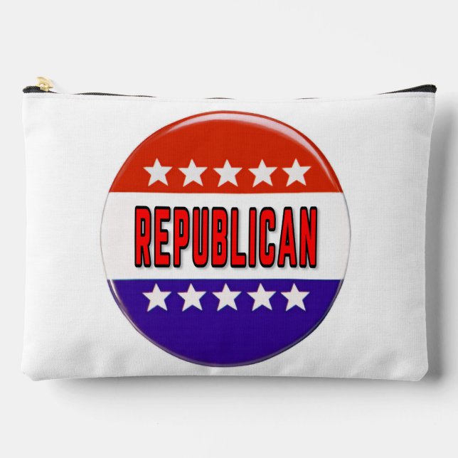 Republikanischer Button Zubehörtasche (Vorderseite)