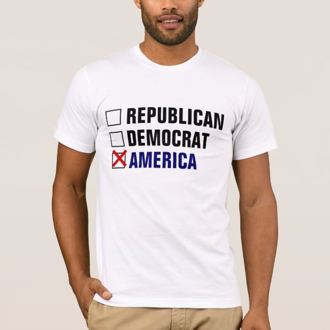 REPUBLIKANISCHER DEMOKRAT AMERIKA T-Shirt (Vorderseite)