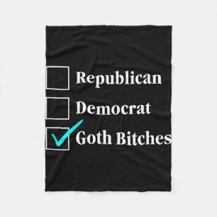 Republikanischer Demokrat Goth-Kontrollkästchen po Fleecedecke