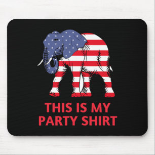 Republikanischer Elefant Das ist meine Partei Mousepad