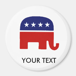 Republikanischer Elefant des Elefant-/GOP Magnet