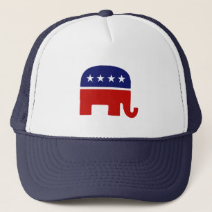 Republikanischer Elefant des Elefant-/GOP Truckerkappe