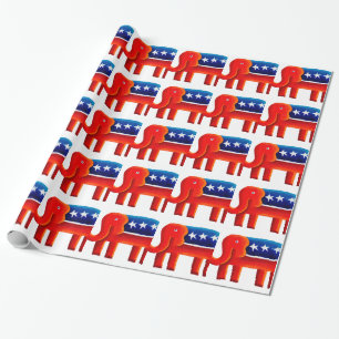 Republikanischer Elefant Geschenkpapier