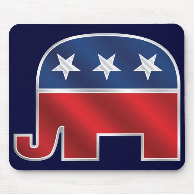 Republikanischer Elefant Mousepad (Vorne)